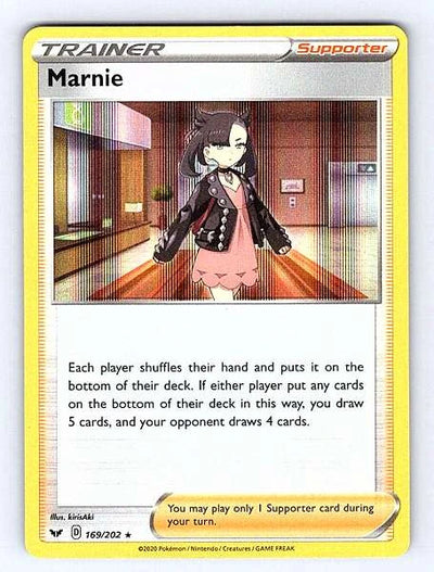 Marnie 169/202 Sword & Shield Ultra Rare NM Pokemon TCG