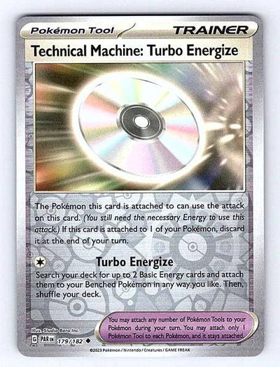 Technical Machine: Turbo Energize 179/182 Paradox Rift Rare NM Pokemon TCG