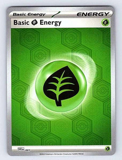 Basic Grass Energy 001 Scarlet & Violet Energies NM Pokemon TCG