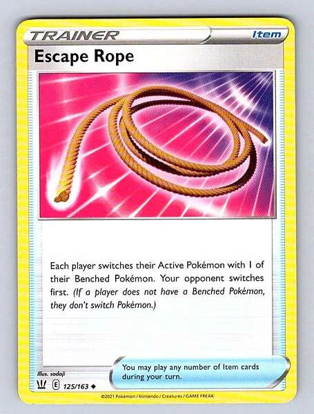 Escape Rope 125/163 Battle Styles Common NM Pokemon TCG