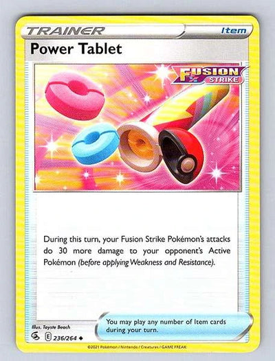 Power Tablet 236/264 Fusion Strike Rare NM Pokemon TCG