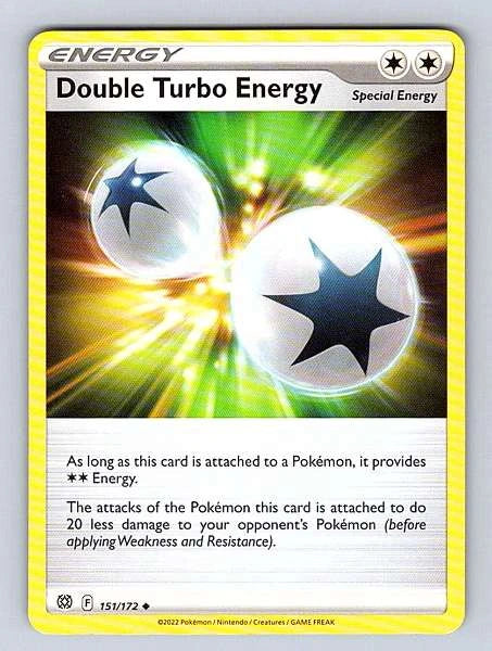 Double Turbo Energy 151/172 Brilliant Stars Uncommon NM Pokemon TCG
