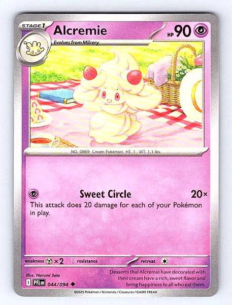 Alcremie 044/094 Phantasmal Flames Uncommon NM Pokemon TCG