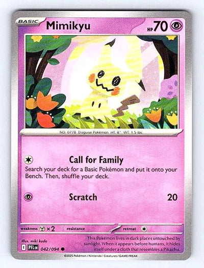 Mimikyu 042/094 Phantasmal Flames Common NM Pokemon TCG