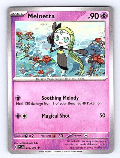Meloetta 040/094 Phantasmal Flames Rare NM Pokemon TCG