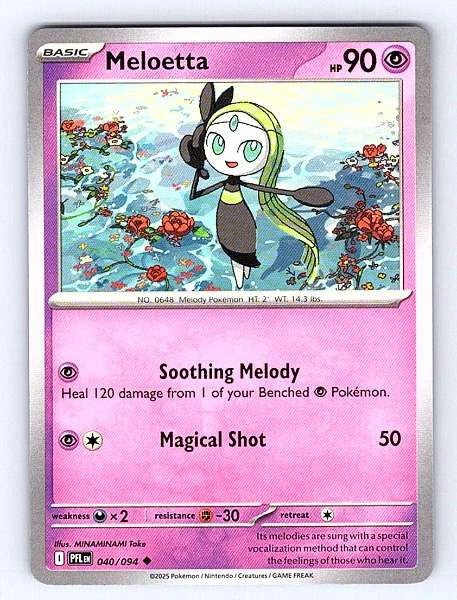 Meloetta 040/094 Phantasmal Flames Rare NM Pokemon TCG