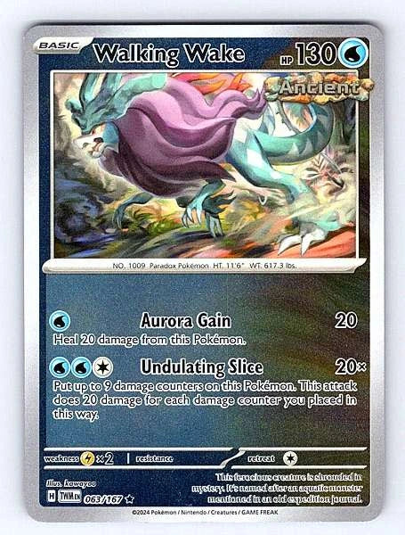 Walking Wake 063/167 Twilight Masquerade Rare NM Pokemon TCG