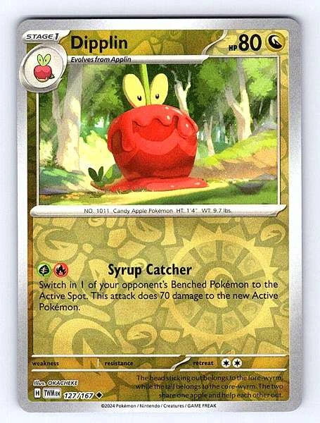 Dipplin 127/167 Twilight Masquerade Rare NM Pokemon TCG