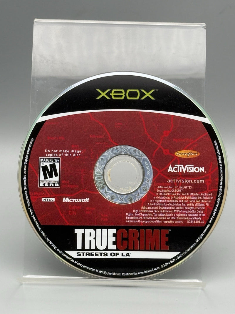 True Crime: Streets of L.A. Xbox Disk Only Microsoft Tested