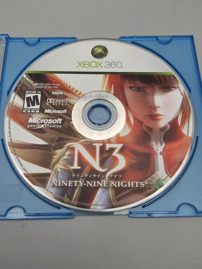 Ninety-Nine Nights N3 Xbox 360 Disc Only Refurbished Excellent
